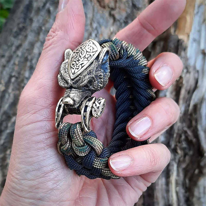 Vikings Bear Paracord Bracelet