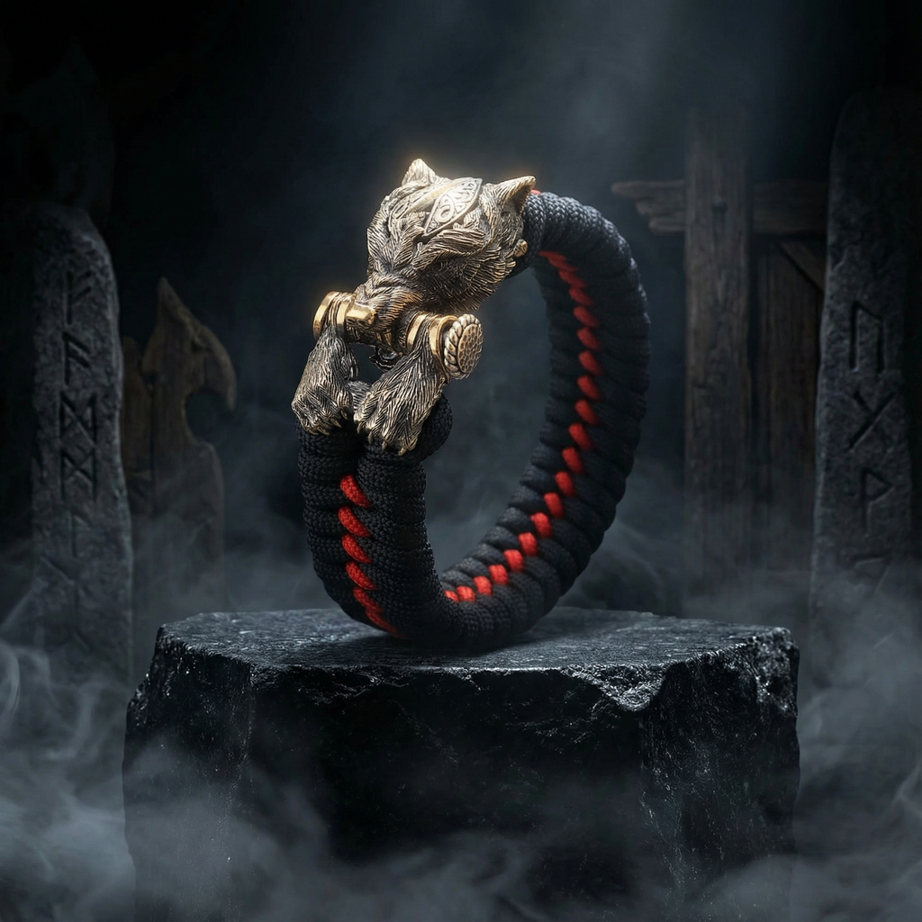 Warrior Wolf Paracord Bracelet