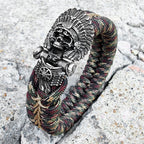 Cacique Skull Paracord Bracelet